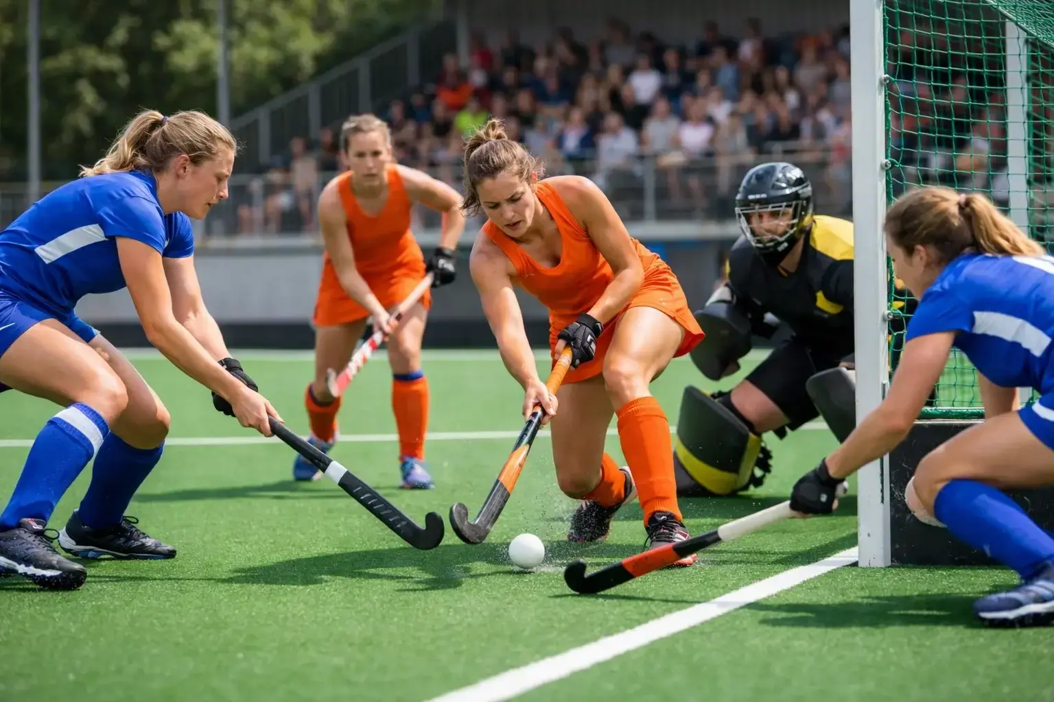 Hockey competities en toernooien overzicht met veldhockeywedstrijd